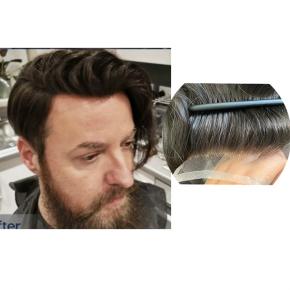 Hair pieces toupee for men human hair hoolywood HD tape glue  S040