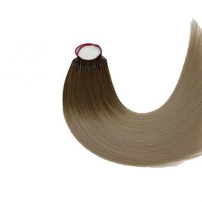 Cotton thread human hair extensions hot sale in Korea Q255