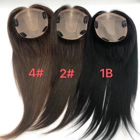 U part silk base Human hair silk part  silk top toppers for thin hair ready to ship  Q125