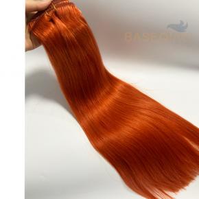 Real human hair remy #350 hair extensions double drawn straight hair  Q139