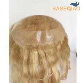 Cheap Australia hair topper for women lace with pu around black brown blonde hair piecesS220