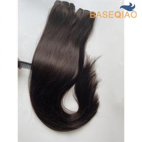 Hair weft human hair machine weft 26inch remy human hair  Q315