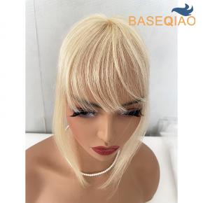 3D bangs Air bang  clip in bangs  human hair Blonde D439