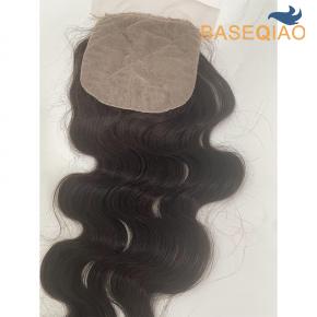 Silk Base Closure Virgin Human Hair Body Wace Wholesale Hair Extensions Lace Closure  #2 B393