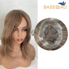 Wholesale Australia Model  human hair Toupee women topper   #20 12inch D422