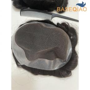 Australia French lace with PU around human hair men toupees  D481