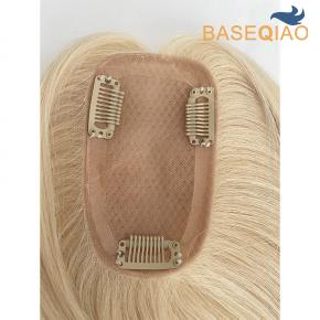 Silk base toppers blonde color virgin human hair 3x5 #613   D528Q238 