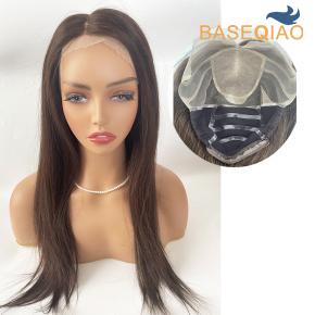  Dark Brown Medical Wig with Silk Top Natural Human Hair for Comfort and Style Wig dark brown color #2 16