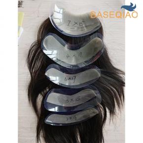 Men frontal  hairline small hairpieces  hairloss straight replacement  Q501