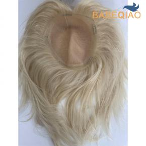 Real Hair Blonde Mono baseTopper for women hair loss natural hair  D522